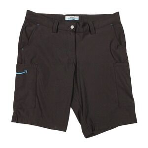 LULY YANG Women's M (8-10) Black Amazon Prime Uniform Logo Work Cargo Shorts